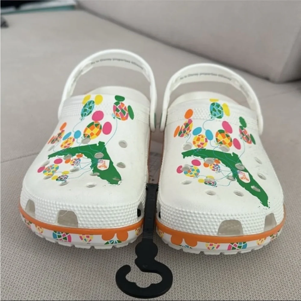 DISNEY X CROCS VAULT COLLECTION DISNEYWORLD FLORIDA WHITE NWT SIZE M7 W9 - Picture 5 of 12